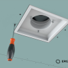 Priglaistomas difuzorius ERGOVENT KVADRO - 125mm
