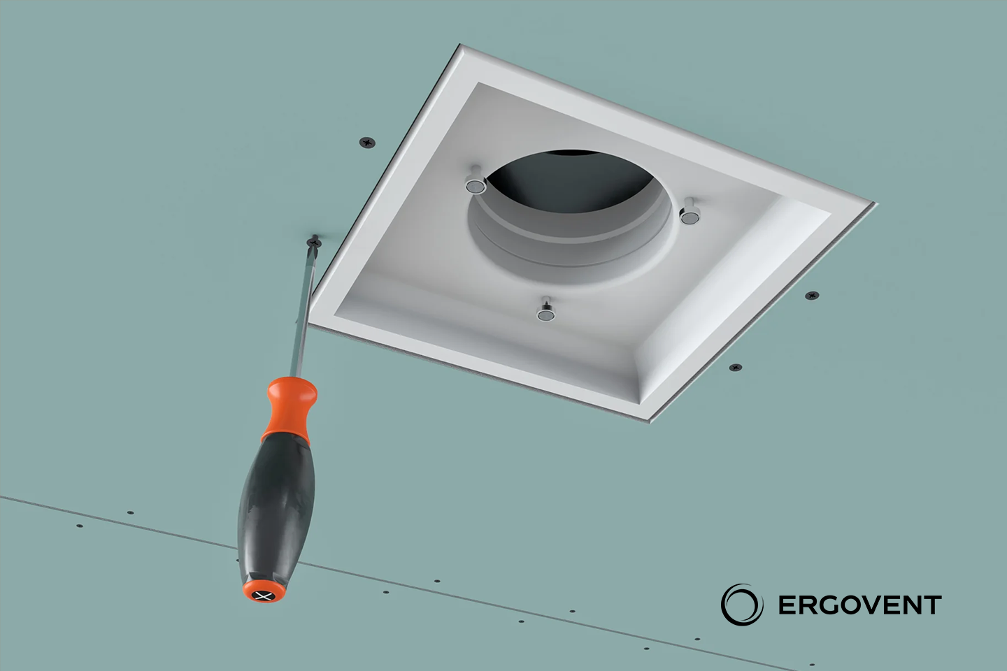 Priglaistomas difuzorius ERGOVENT KVADRO - 125mm