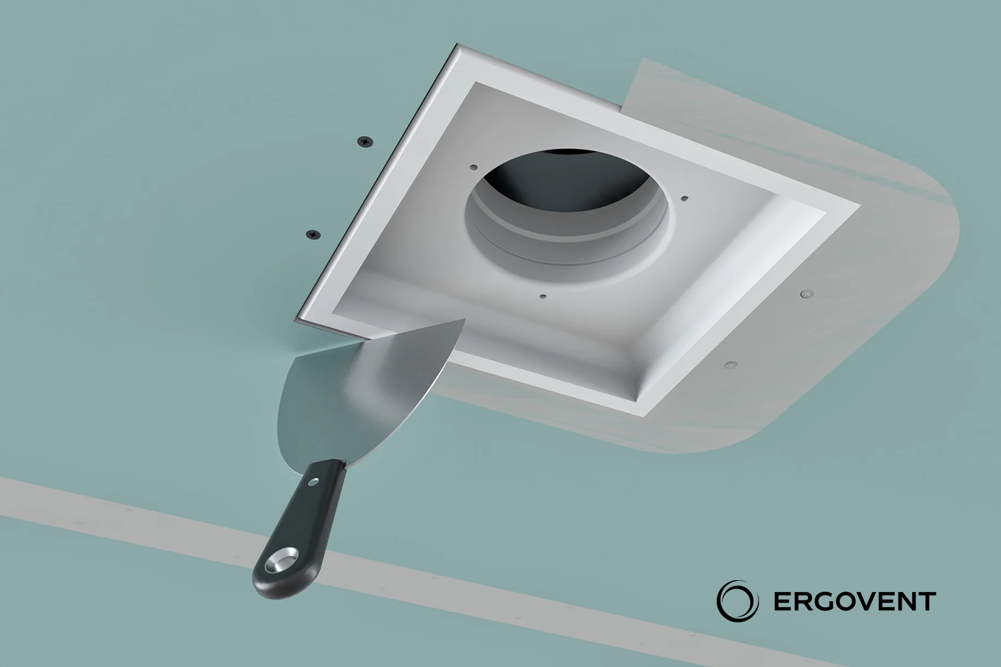 Priglaistomas difuzorius ERGOVENT KVADRO - 125mm