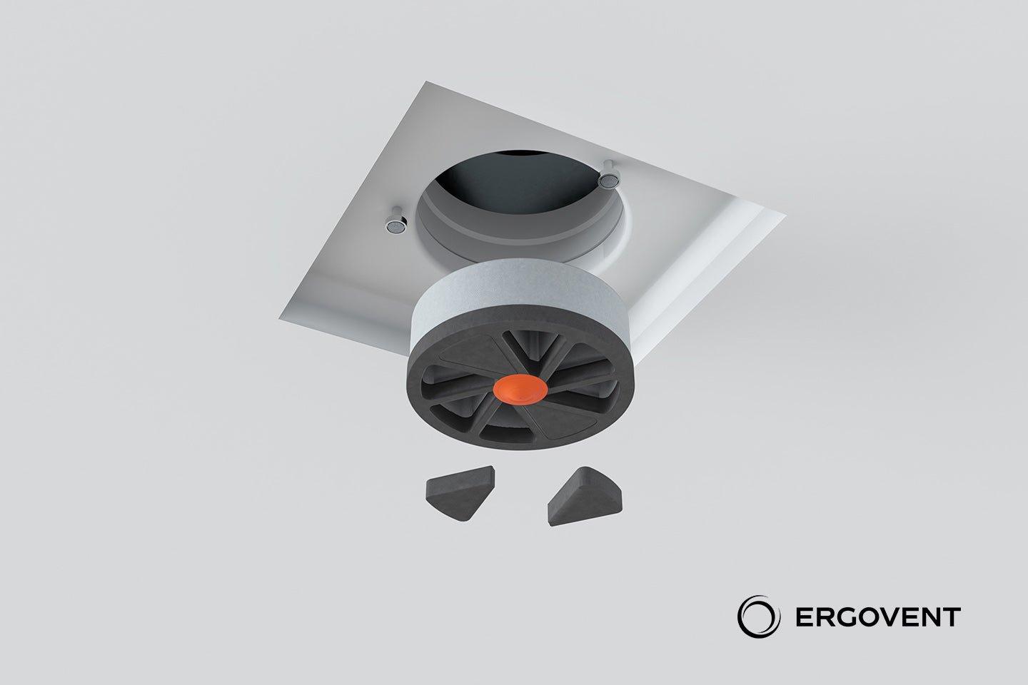 Priglaistomas difuzorius ERGOVENT KVADRO - 125mm