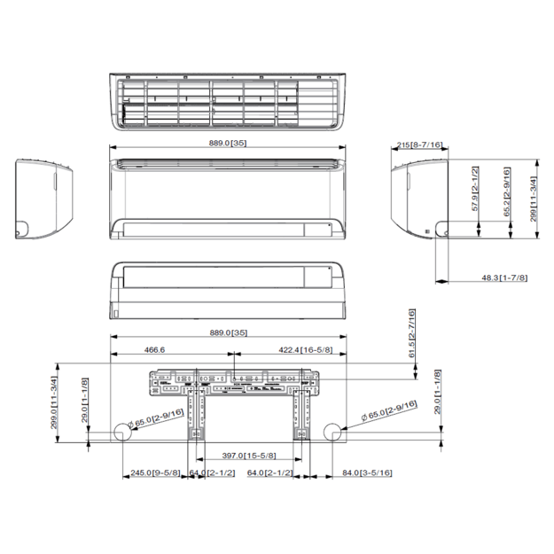 Samsung Elite Geo WindFree 3.5–4.0 kW sieninis kondicionierius