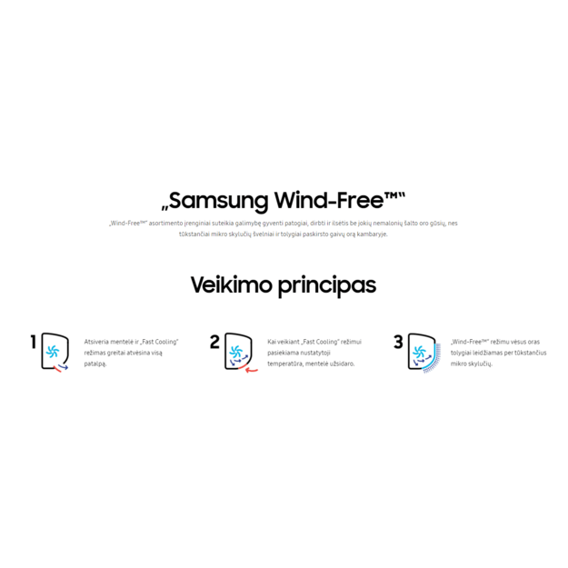 Samsung WindFree oro kondicionierius – Nordic modelis