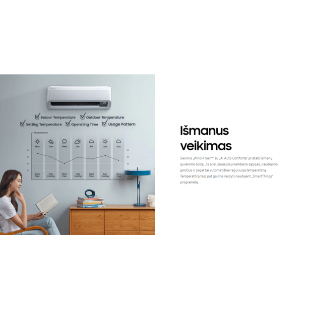 Samsung WindFree oro kondicionierius – Nordic modelis